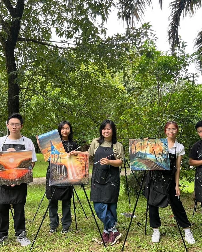 Workshop vẽ tranh ngoài trời tại Hà Nội