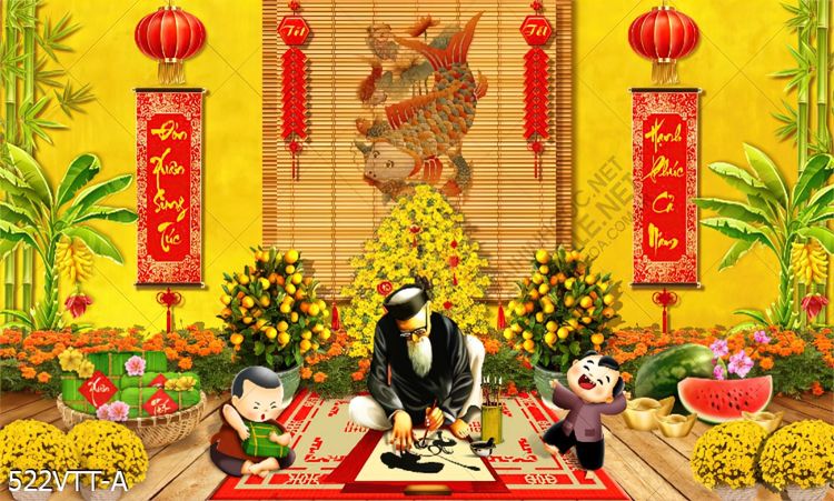 Câu Đối thư pháp Tết ông Đồ viết tay nghệ thuật dân gian