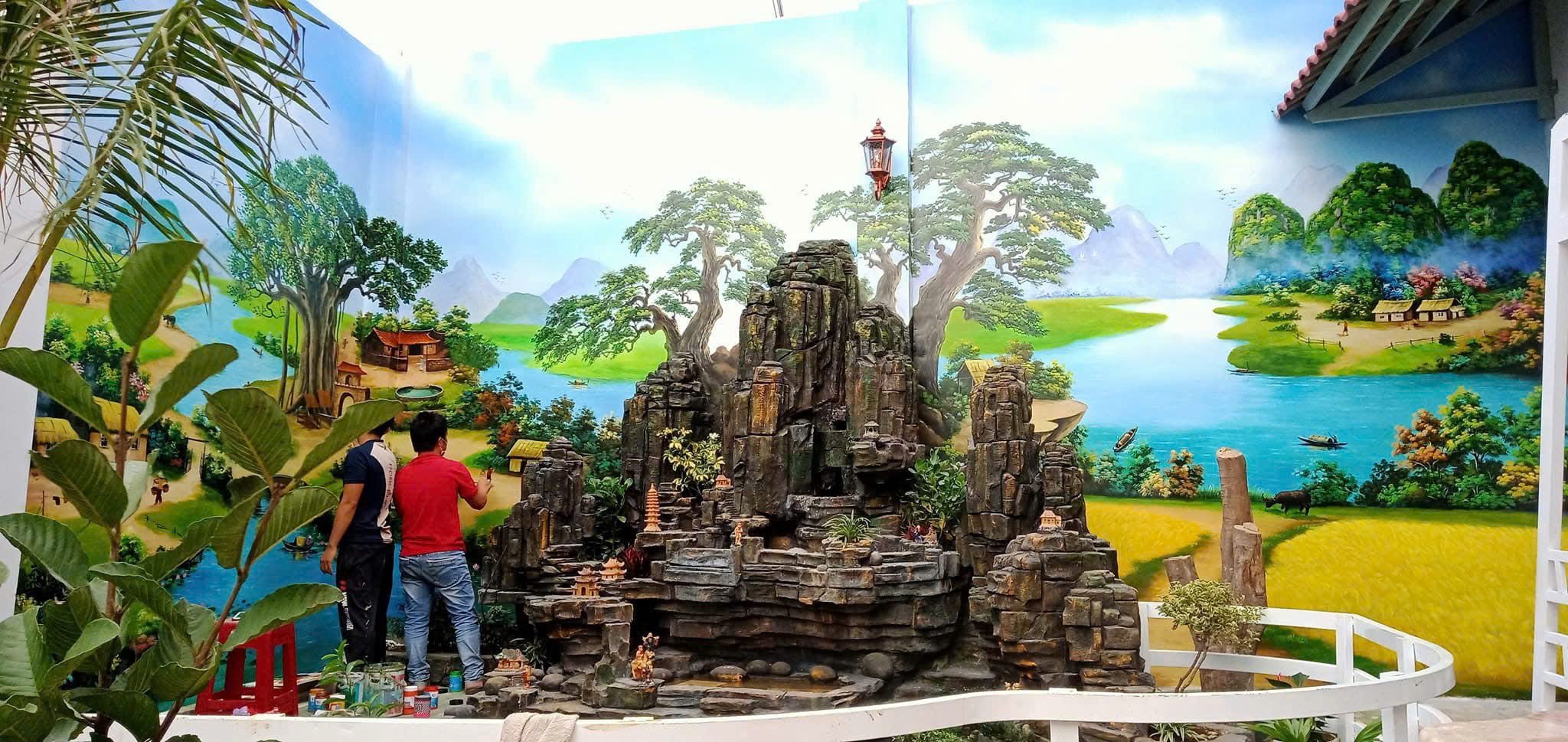 Vẽ tranh tường Thanh Hóa