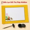 Biểu lụa viết thư pháp 40x60cm lòng giấy xuyến 30x44cm