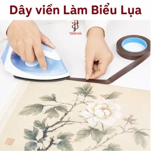 Cách sử dụng dây viền trong quá trình làm biểu lụa
