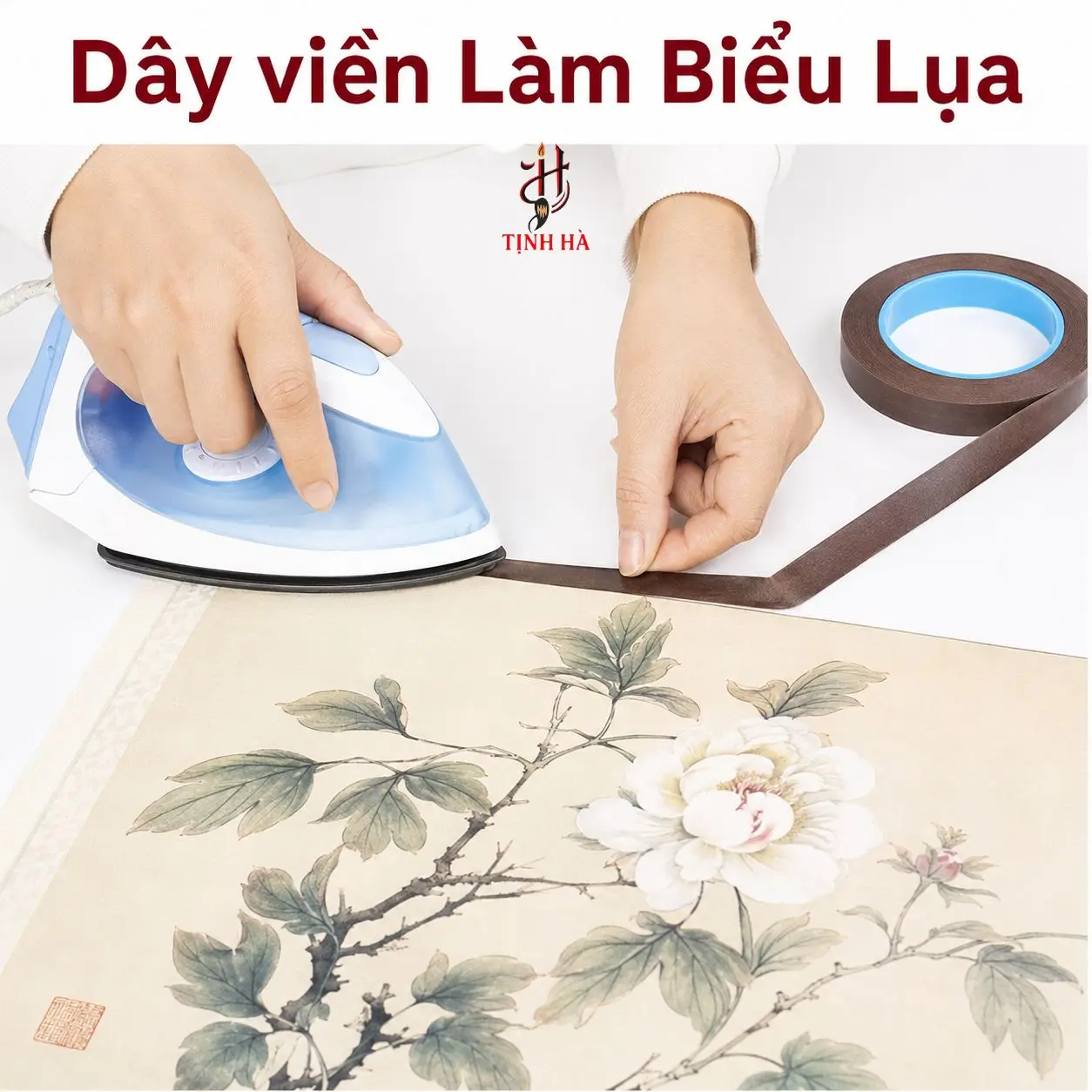 Cách sử dụng dây viền trong quá trình làm biểu lụa