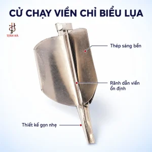 Cấu tạo cử chạy viền chỉ biểu lụa với rãnh dẫn viền
