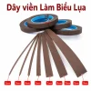 Dây viền làm biểu lụa màu nâu cà phê nhiều kích thước từ 2mm đến 15mm