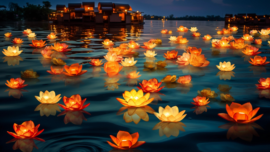 Đèn Hoa Đăng Ngũ Sắc Xuyên Sáng Giá Rẻ Chỉ Từ 3K