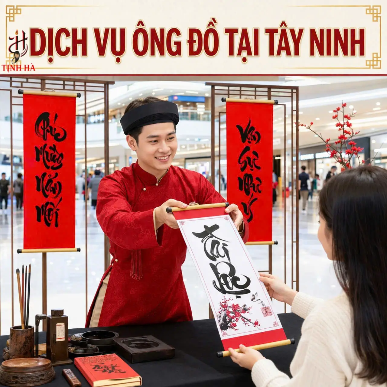 Dịch vụ ông đồ tại trung tâm thương mại Tây Ninh
