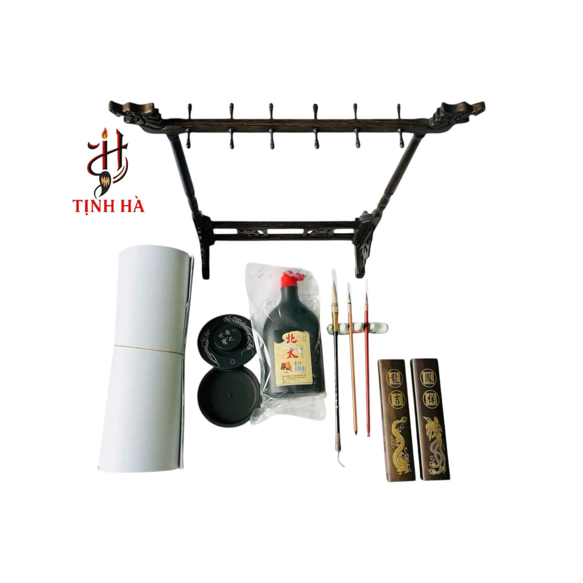 Dụng cụ thư pháp tại Nghệ An – bút lông, giấy, mực và nghiên