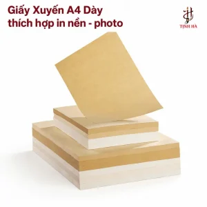 Giấy xuyến chỉ A4 dày thích hợp in nền và photo