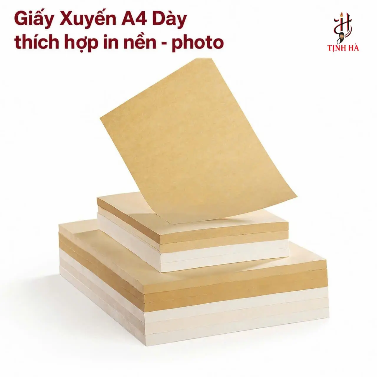 Giấy xuyến chỉ A4 dày thích hợp in nền và photo
