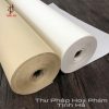 Hai mẫu giấy xuyến chỉ cuộn trắng và ngà viết thư pháp