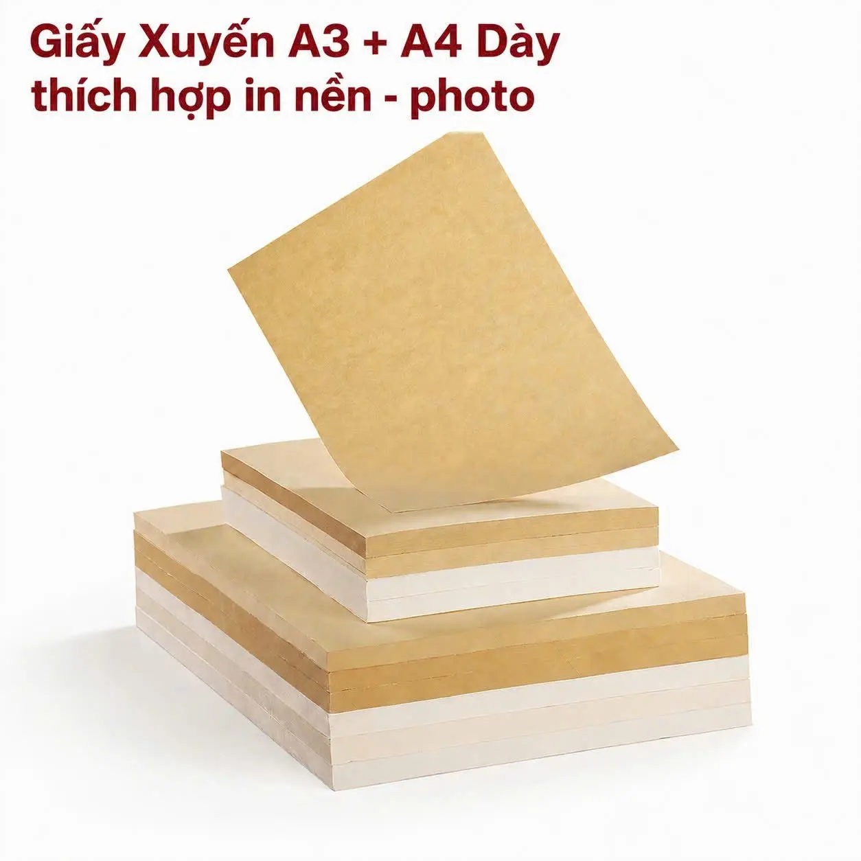 Giấy xuyến chỉ dày A3 A4 dùng viết thư pháp, in nền và photo