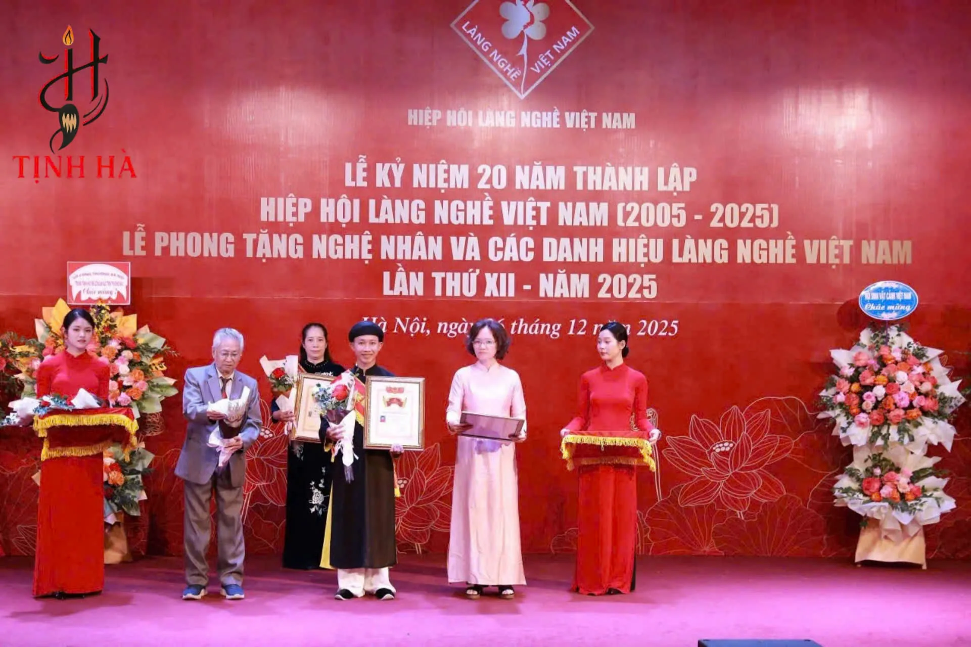 Nghệ nhân Quốc gia Phạm Văn Hà tại lễ phong tặng năm 2025