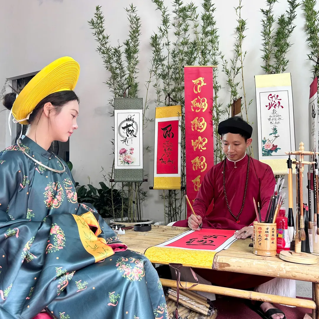 ông đồ viết thư pháp quận thanh xuân