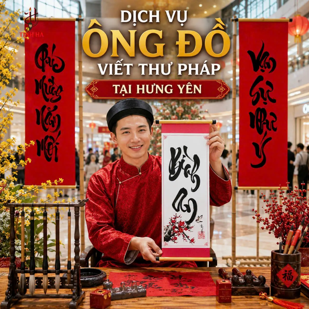 Thuê ông đồ tại trung tâm thương mại ở Hưng Yên