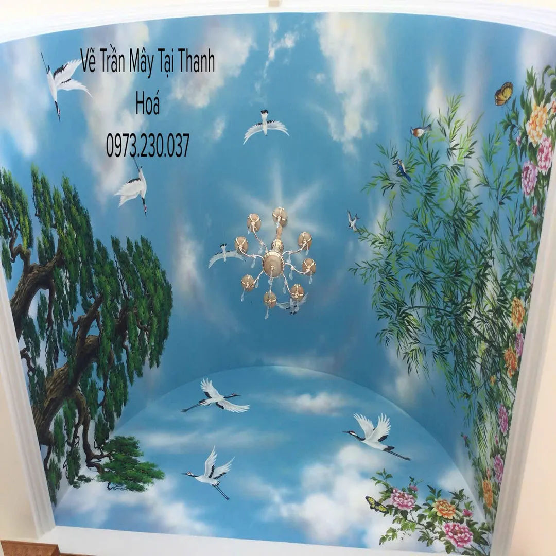 vẽ trần mây tại thanh hoá