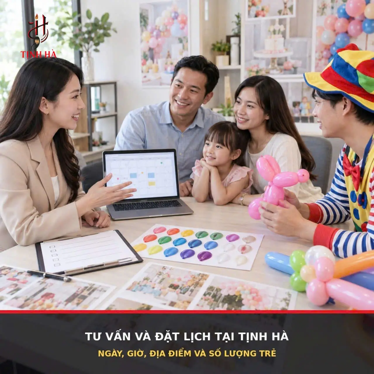 Tư vấn thuê chú hề tạo hình bong bóng tại Tịnh Hà