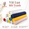 Vải lụa bồi tranh sẵn keo nhiệt khổ 83cm nhiều màu