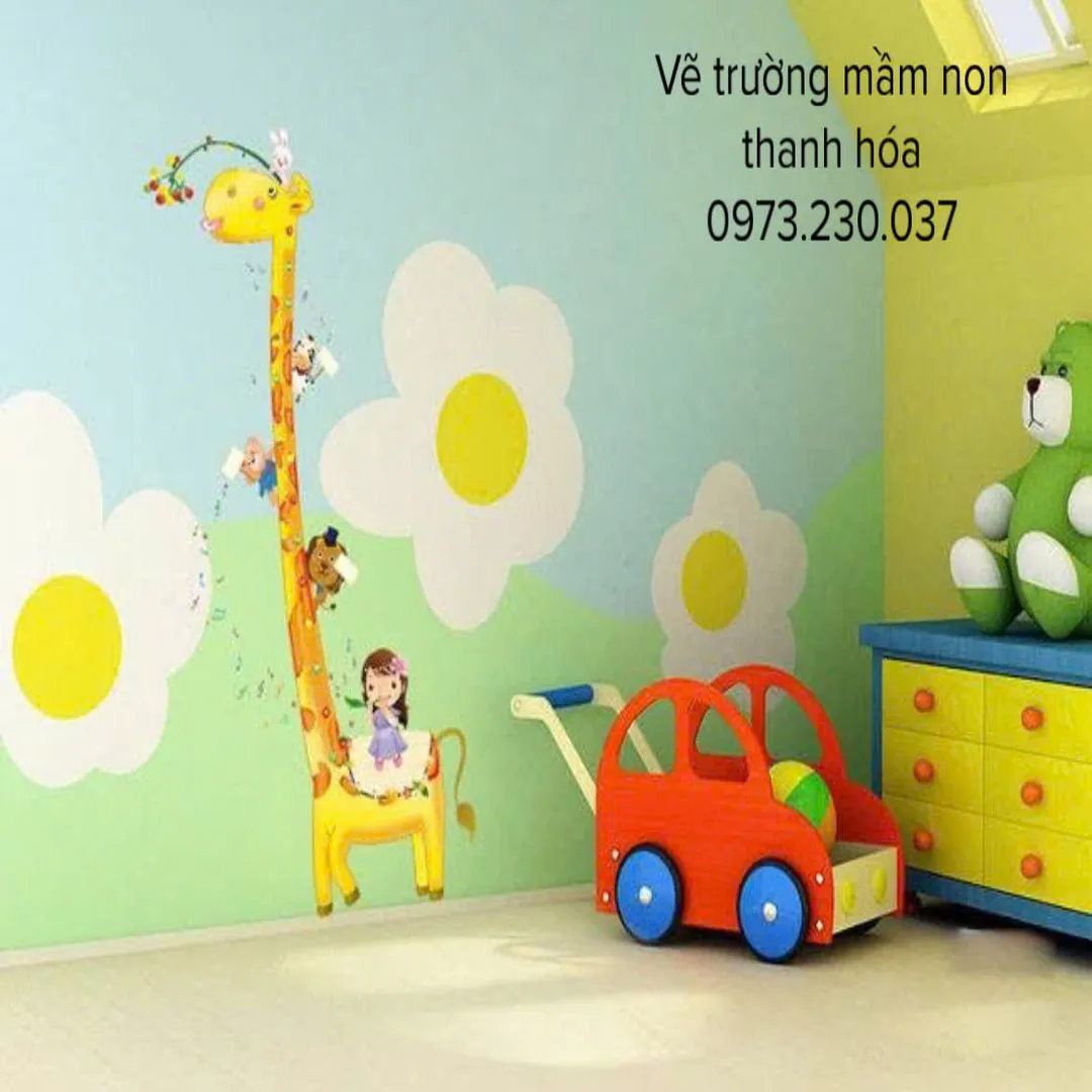 vẽ trường mầm non - Tịnh Hà