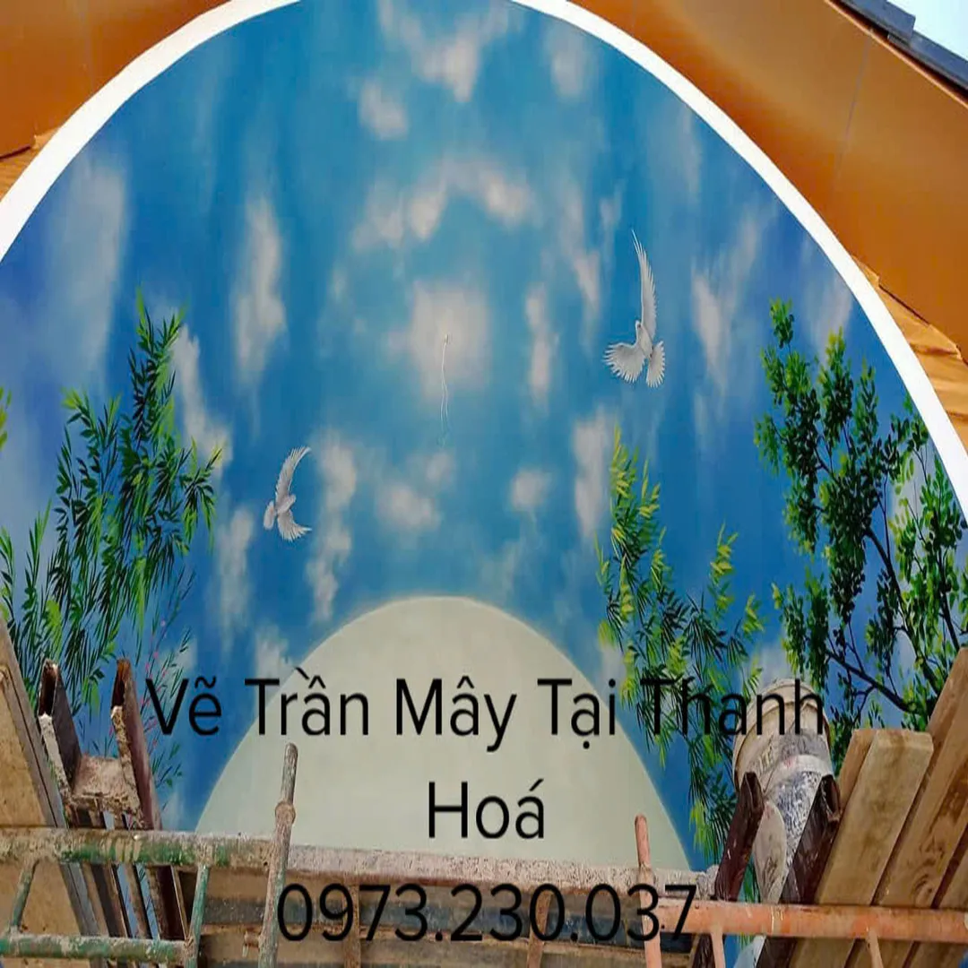 vẽ trần mây tại thanh hoá