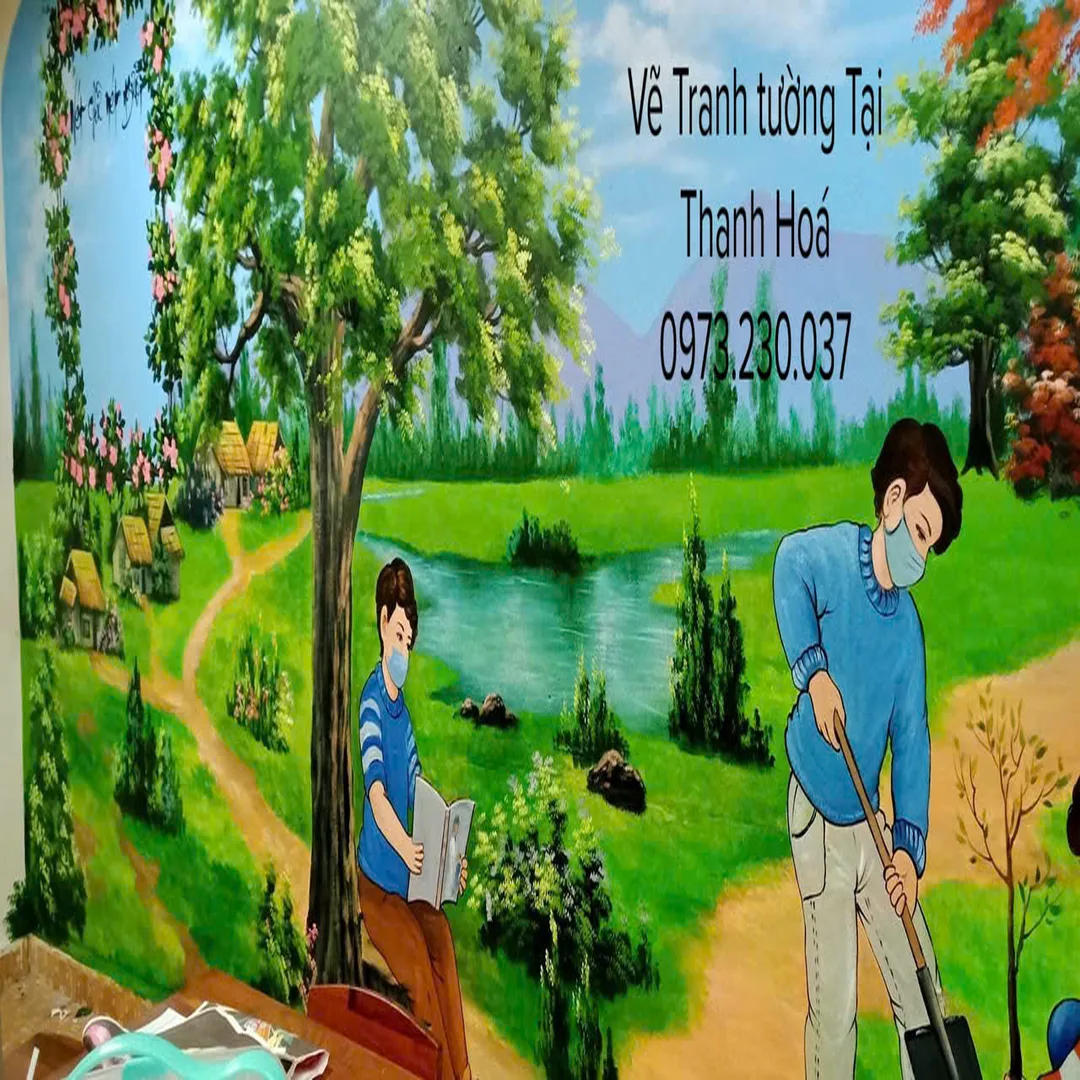 vẽ tranh tường mầm non tại thanh hoá
