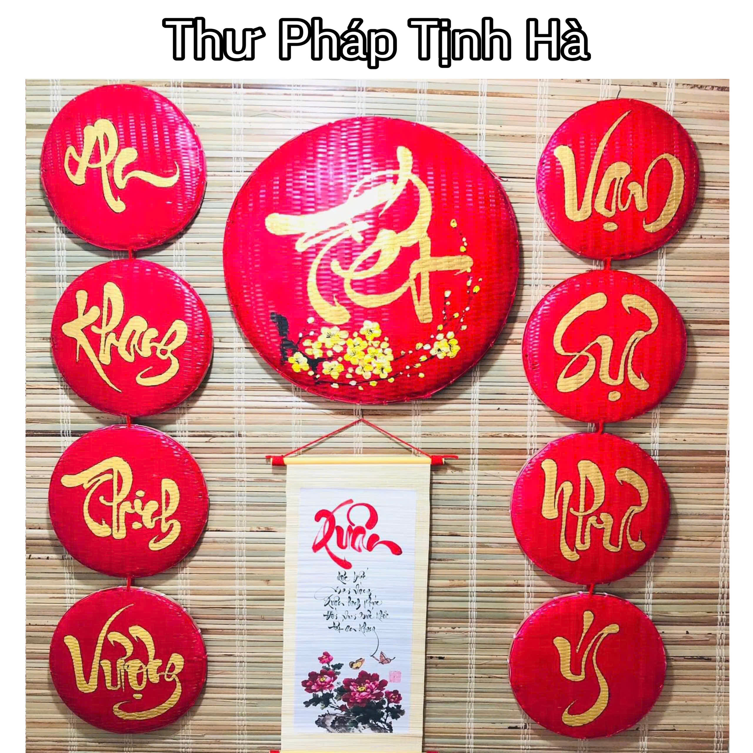 mẹt tre viết thư pháp