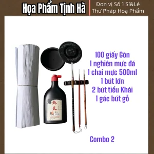 Combo Bộ Dụng Cụ Thư Pháp Cao Cấp - Đầy Đủ Phụ Kiện