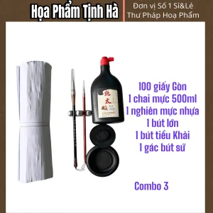 Combo Bộ Dụng Cụ Thư Pháp Cao Cấp - Đầy Đủ Phụ Kiện