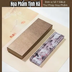 chặn giấy thư pháp thuỷ tinh