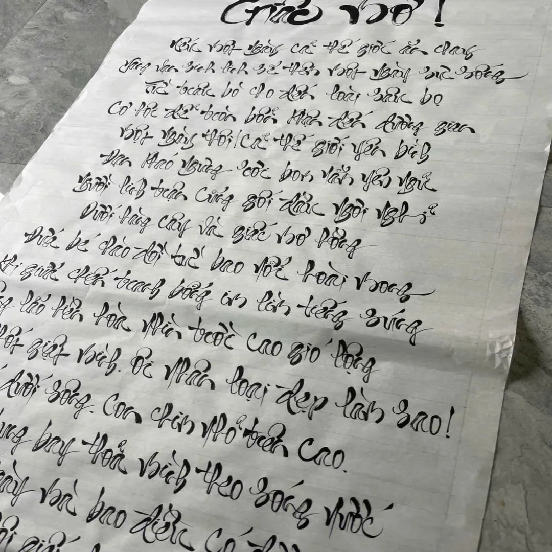 thư pháp viết theo yêu cầu hà nội