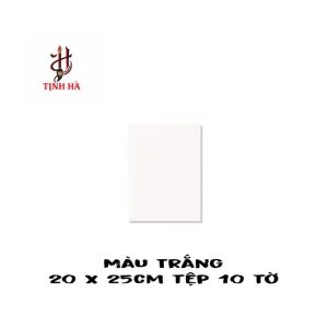 giấy tuyên chỉ màu trắng 20 x 25cm