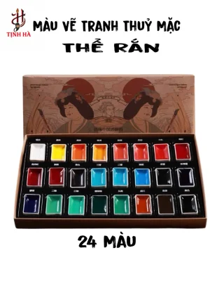 màu vẽ tranh thuỷ mặc thể rắn