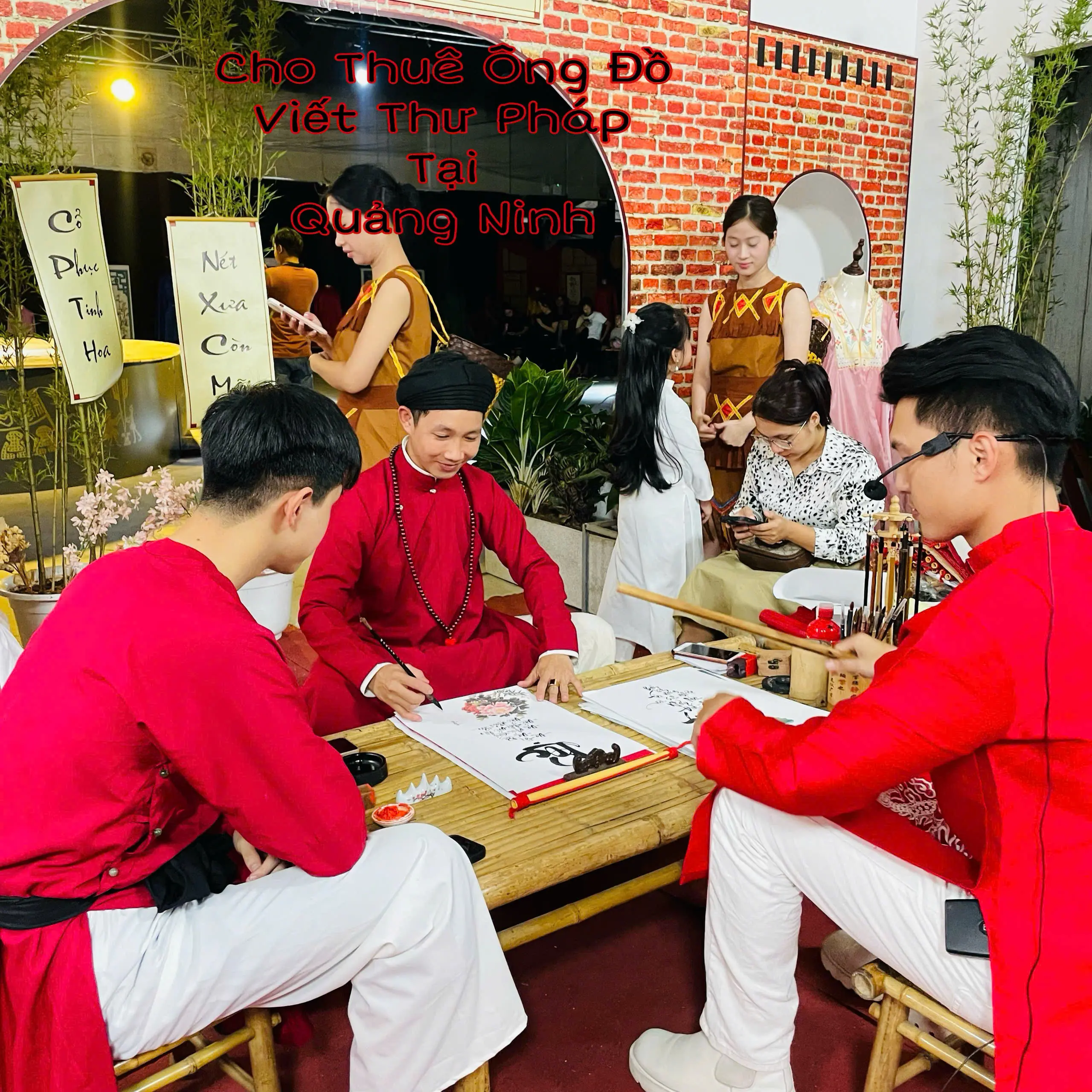 thuê ông đồ viết thư pháp tại quảng ninh